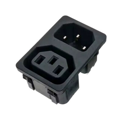 0712 2-Pack 1 Female + 1 Male C13/C14 Power Socket - 1