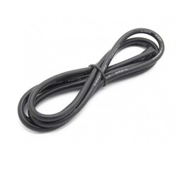 10 AWG Silikon Kablo Siyah - 1 Metre 