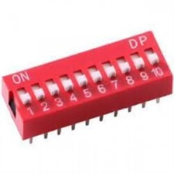 10-Pin Dip Switch 