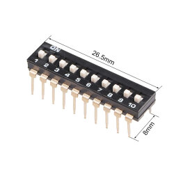 10-Pin Integrated Type Dip Switch - 3