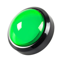 100mm 12V Illuminated Game Machine Button - Green - 1