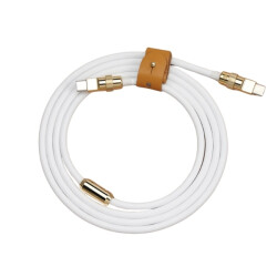 100W White Type-C Silicone Fast Charging Cable - 1 Meter - Motorobit