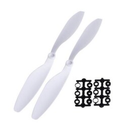 1045 Drone Propeller Set CW/CCW - White 