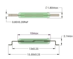 10mm Smd Reed Relay - Reed Contact - 2