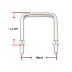 10mR Constantan Shunt Resistor 1.5x15x11.5mm