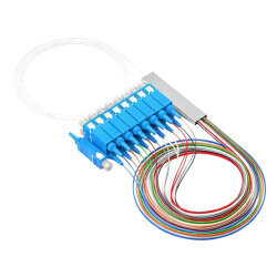 1/16 PLC SC/UPC Single Mode Fiber Optik Splitter - 1 Metre