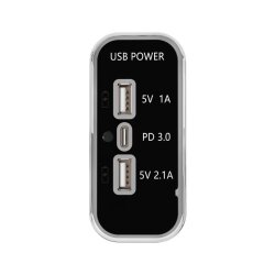 12-24V PD3.0 Type-C + 5V 1A USB + 5V 2.1A USB Şarj Soketi - 2