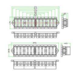 12 Channel Auto Blade Fuse Box - 2