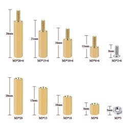 120 Piece M3 Metal Spacer Set (Standoff) - 2