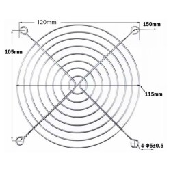 120x120mm Cooling Fan Grill - 2