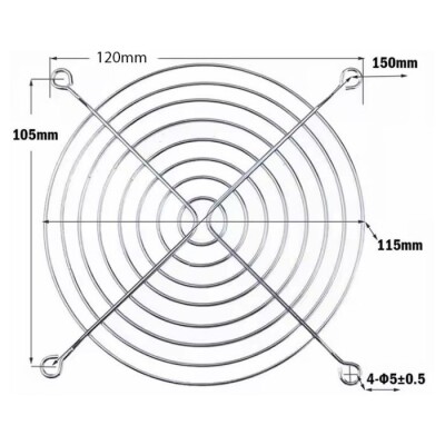 120x120mm Cooling Fan Grill - 2