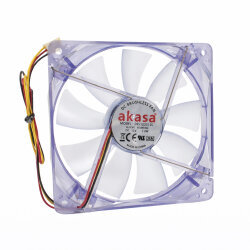 120x120x25mm 12V 0.18A Fan 3 Kablolu - Mavi Işıklı