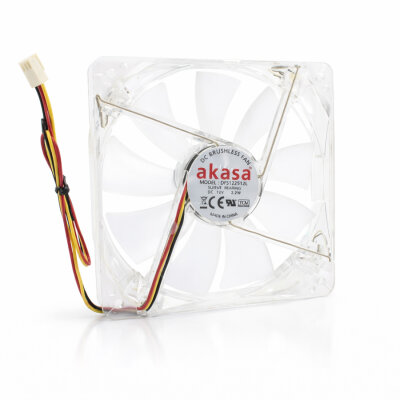 120x120x25mm 12V 0.18A Fan 3 Kablolu - RGB Işıklı - 1