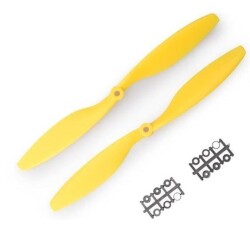 1245 Drone Propeller Set CW/CCW - Yellow 