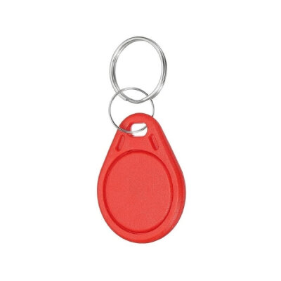 125kHz Printable RFID Keychain - Red - 1