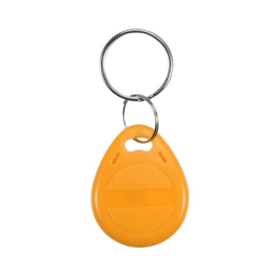 125kHz Printable RFID Keychain - Yellow - 1