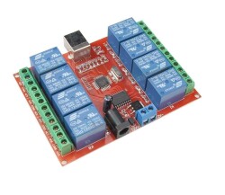 12V 8 Kanal USB Röle Kartı 