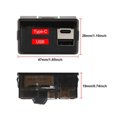12V Akü Kapasite Göstergesi USB+Type-C - Beyaz - 3