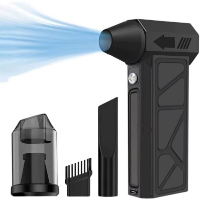 130000 RPM Kademeli Mini Turbo Işıklı Jet Fan - Süpürge Özellikli - 1