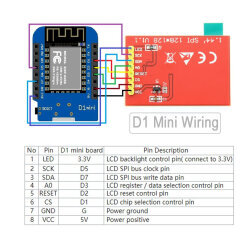 1.44'' 128x128 SPI TFT LCD Ekran - 3