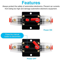 150A Car Amplifier Fuse Box - Circuit Breaker - 2