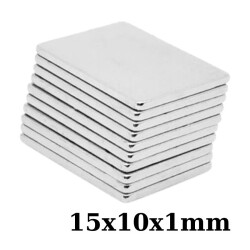 15x10x1mm Neodyum Güçlü Mıknatıs - Neodim Magnet