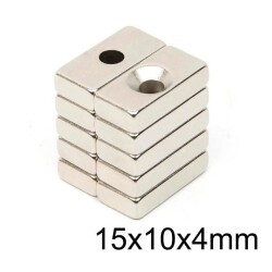 15X10x4-4mm Countersunk Hole Neodymium Strong Magnet