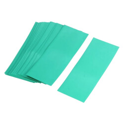 18650 Battery Coating Tube Light Green - 10 Pieces