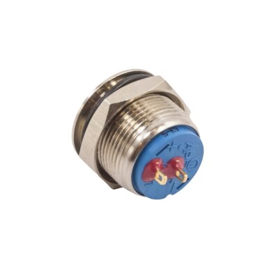 19mm Flat Momentary Metal Button - AV09C703 - 2