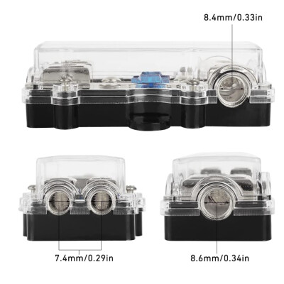 2-Channel Car Amplifier Fuse Box - 60A Fuse - 4