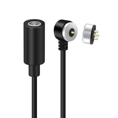 2-Pin 10mm 90C Kablolu Pogo Pin Manyetik Konnektör Takımı - DC Soketli - 1