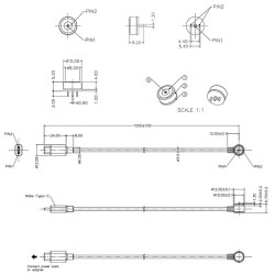2-Pin 10mm 90C Kablolu Pogo Pin Manyetik Konnektör Takımı - Type-C Soketli - 2