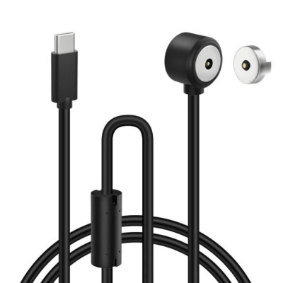 2-Pin 15mm 90C Kablolu Pogo Pin Manyetik Konnektör Takımı - Type-C Soketli - 1