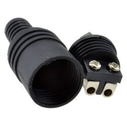 2 Pin DIN Screw Type Speaker Connector - Male - 2