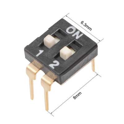 2-Pin Integrated Dip Switch - 3