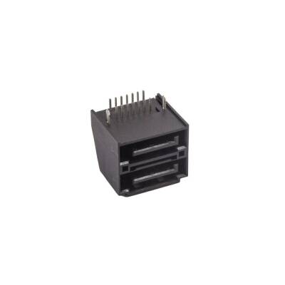 2 Port Female SATA Connector PCB Type - 1