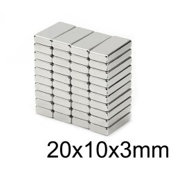 20X10x3mm Neodymium Strong Magnet