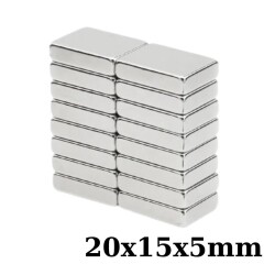 20x15x5mm Neodyum Güçlü Mıknatıs - Neodim Magnet