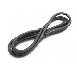 22 AWG Silicone Cable Black - 1 Meter 