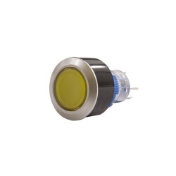 22mm 24V Yellow Permanent Button CD-AWY-11DZ/24V/Y 