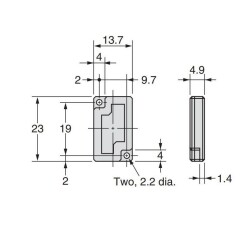 23x14 Reflector / Distance Sensors Compatible - 2