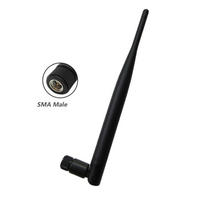 2.4G 5DB WIFI 190mm 90 Degree Adjustable SMA Male Antenna - 1