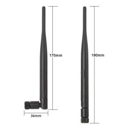 2.4G 5DB WIFI 190mm 90 Degree Adjustable SMA Male Antenna - 2