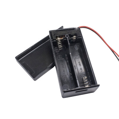 2'li AA Pil Yuvası - JSH PH-2.0 Anahtarlı ve Kapaklı - 2