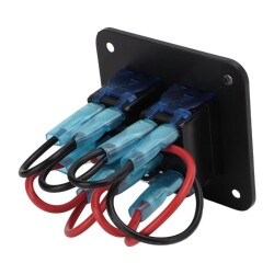 2'li ON-OFF Mavi Işıklı Anahtar Switch Panel 12V-24V - 3