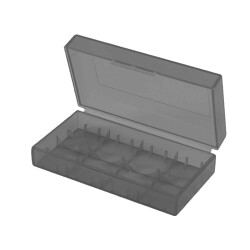 2x18650 Battery Storage Box - Black 