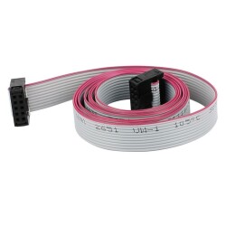 2x5 10 Pin Female-Female Flat Cable - 50cm - 1