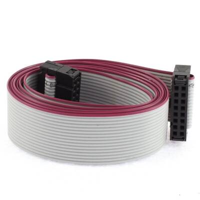 2x8 16 Pin Female-Female Flat Cable - 50cm - 1