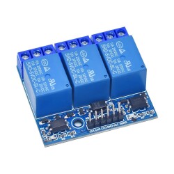 3 Channel 5V Relay Card - With Optocoupler Isolator 