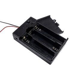 3-Pack AA Battery Holder - Key and Cover - 2